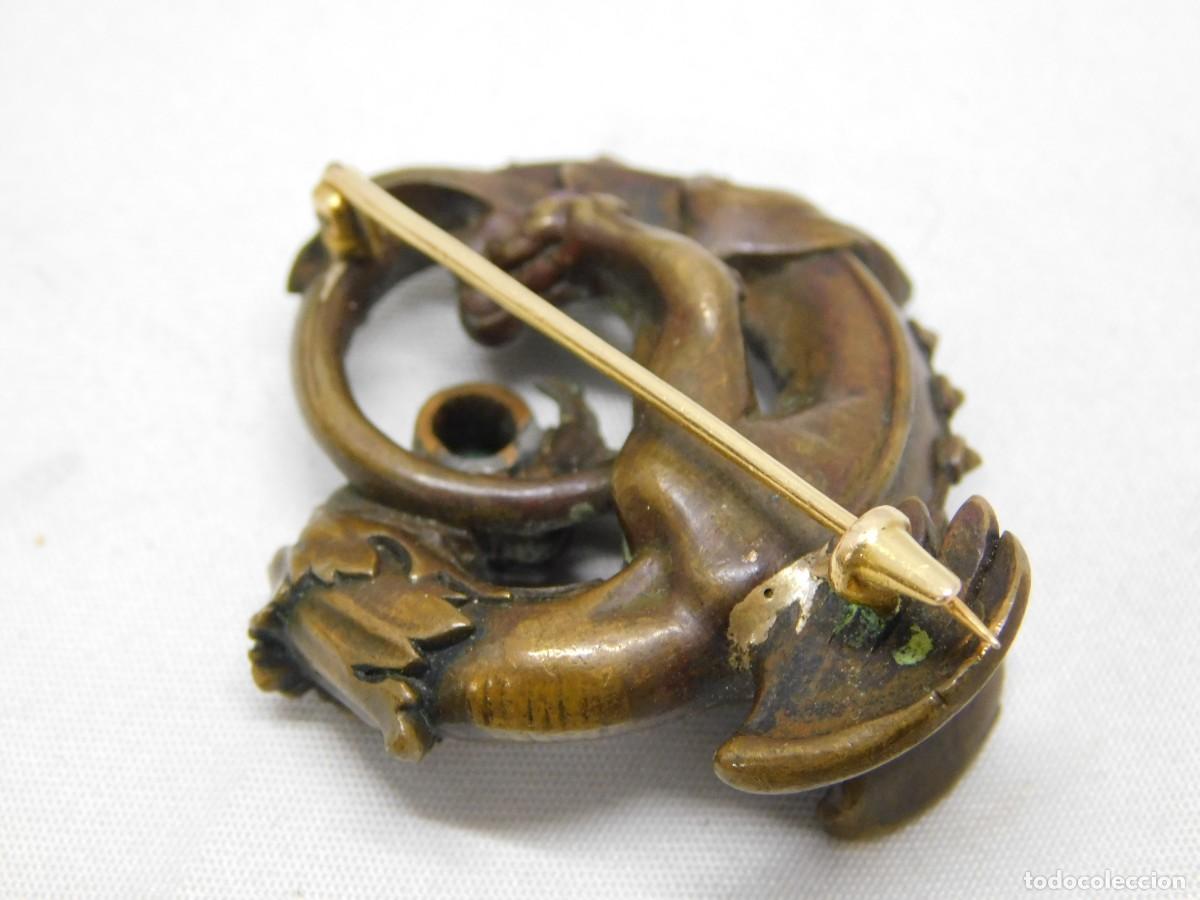 Joyeria: ANTIGUO BROCHE DE METAL Y ORO - Foto 9