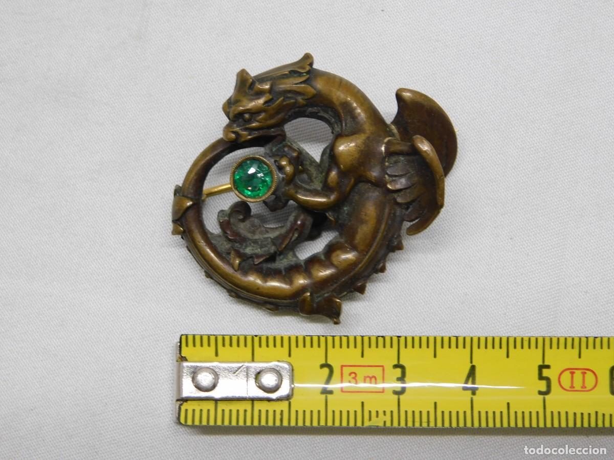 Joyeria: ANTIGUO BROCHE DE METAL Y ORO - Foto 10
