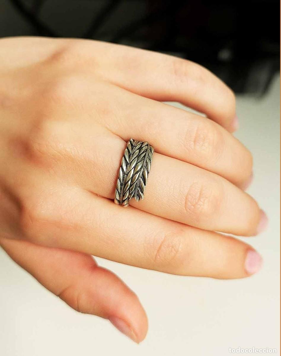 Joyeria: Anillo plata 925 hojas de laurel entrelazadas - Foto 17