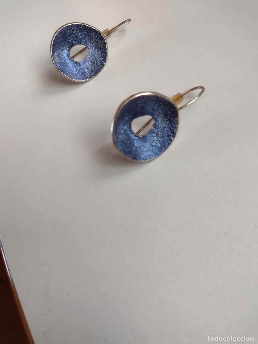 Joyeria: Pendientes de esmalte y plata - Foto 1