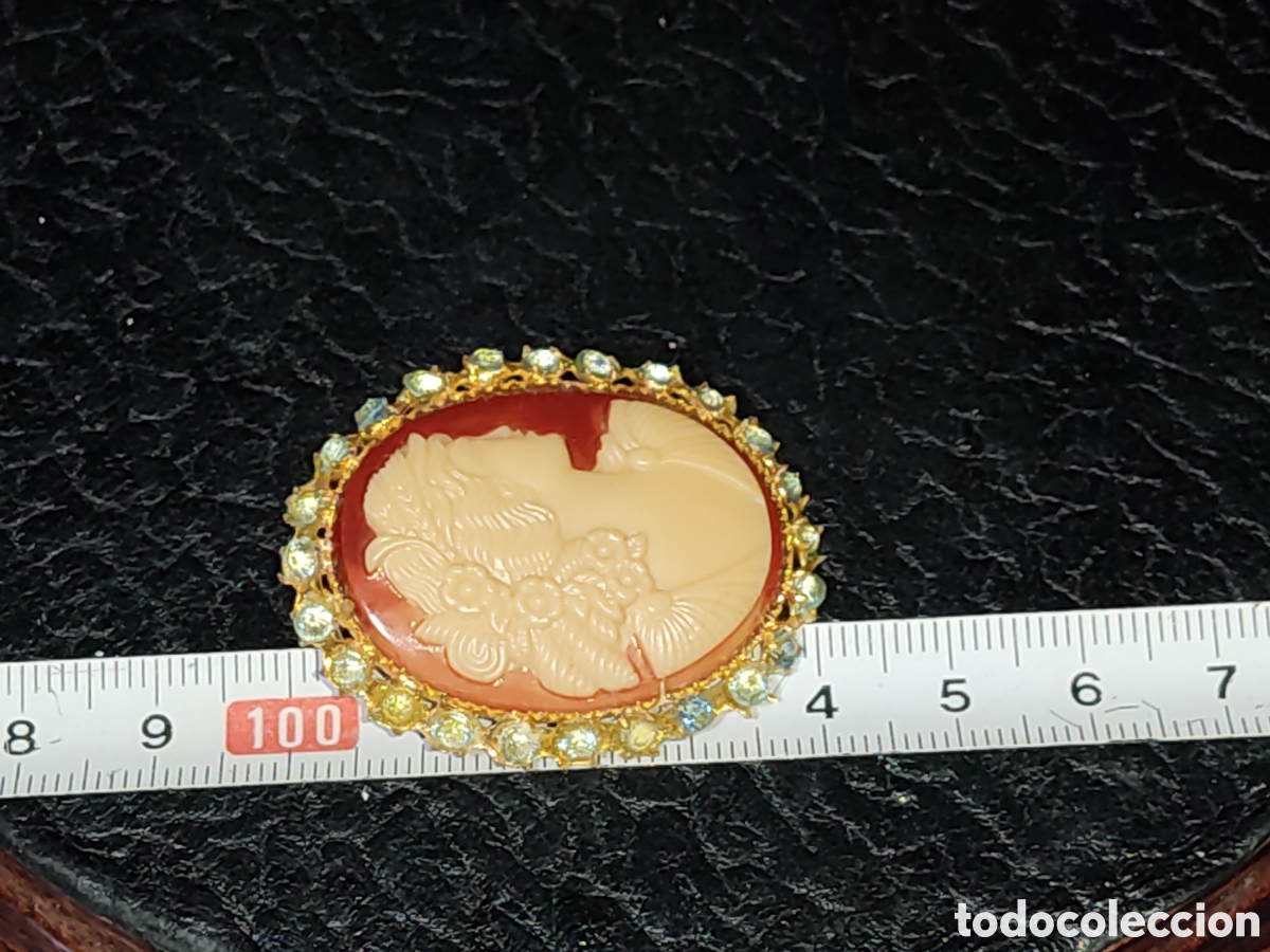 Joyeria: Hermoso broche camafeo tallado en concha. *M* - Foto 6