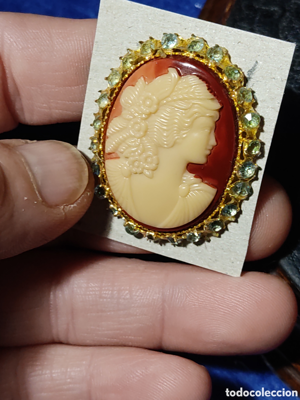 Joyeria: Hermoso broche camafeo tallado en concha. *M* - Foto 9