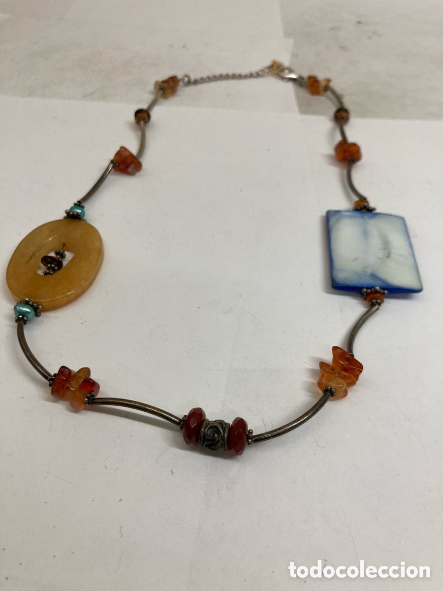 Joyeria: Collar de plata y piedras finas /coll16 - Foto 1