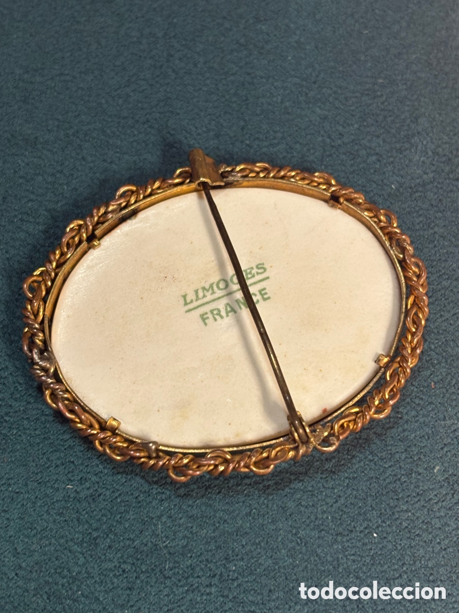 Joyeria: Broche antiguo limoges - Foto 2