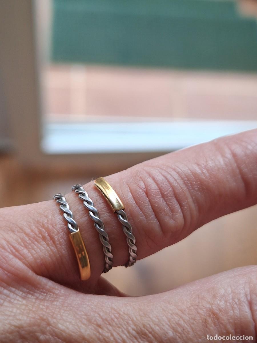 Joyeria: SORTIJA DE ACERO Y ORO ADAPTABLE - Foto 3