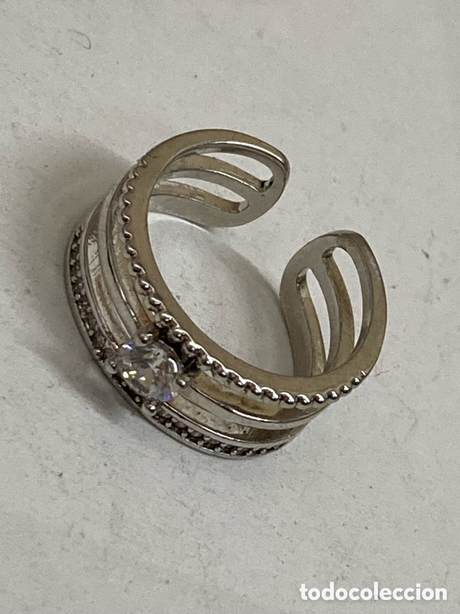 Joyeria: Anillo de metal engastado S380 - Foto 1