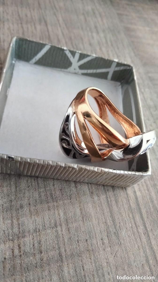 Joyeria: precioso anillo de oro blanco y amarillo 14 K - Foto 11