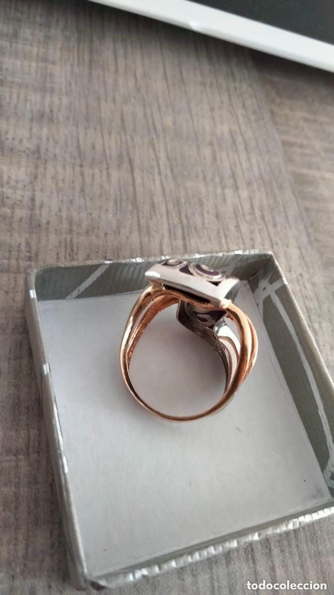 Joyeria: precioso anillo de oro blanco y amarillo 14 K - Foto 12