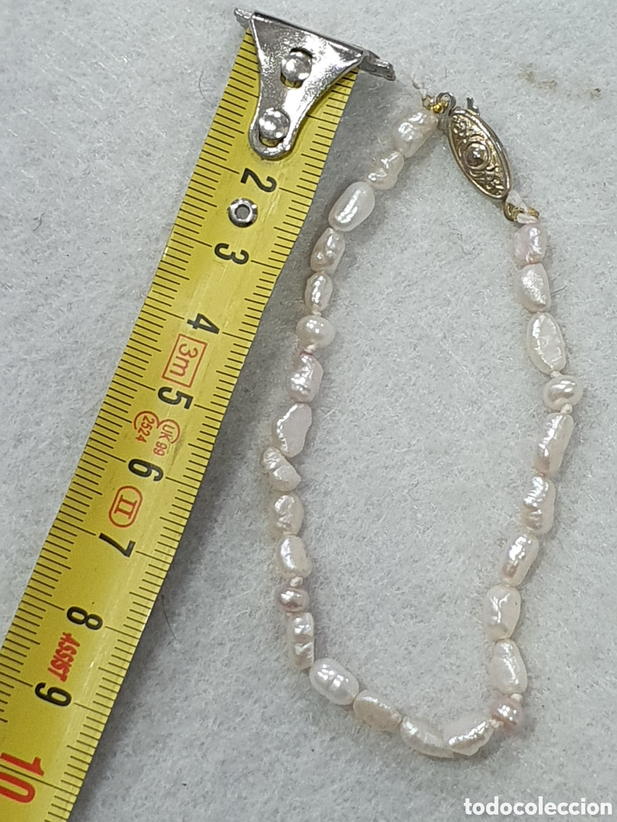 Joyeria: Pulsera con perlas de rio. (L57) - Foto 5