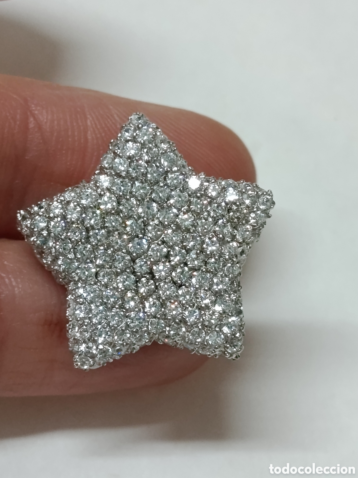 Joyeria: Pendiente Estella, plata y circonitas . Gran tama&ntilde;o. - Foto 4