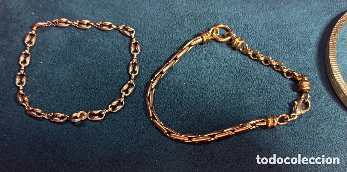Joyeria: 3 pulseras de metal dorado - Foto 2