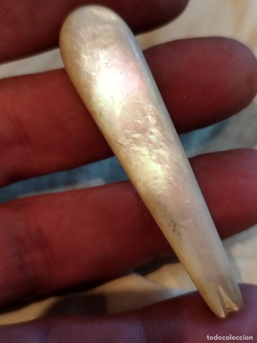 Joyeria: Antigua pieza, mango, colgante de nacar. - Foto 5