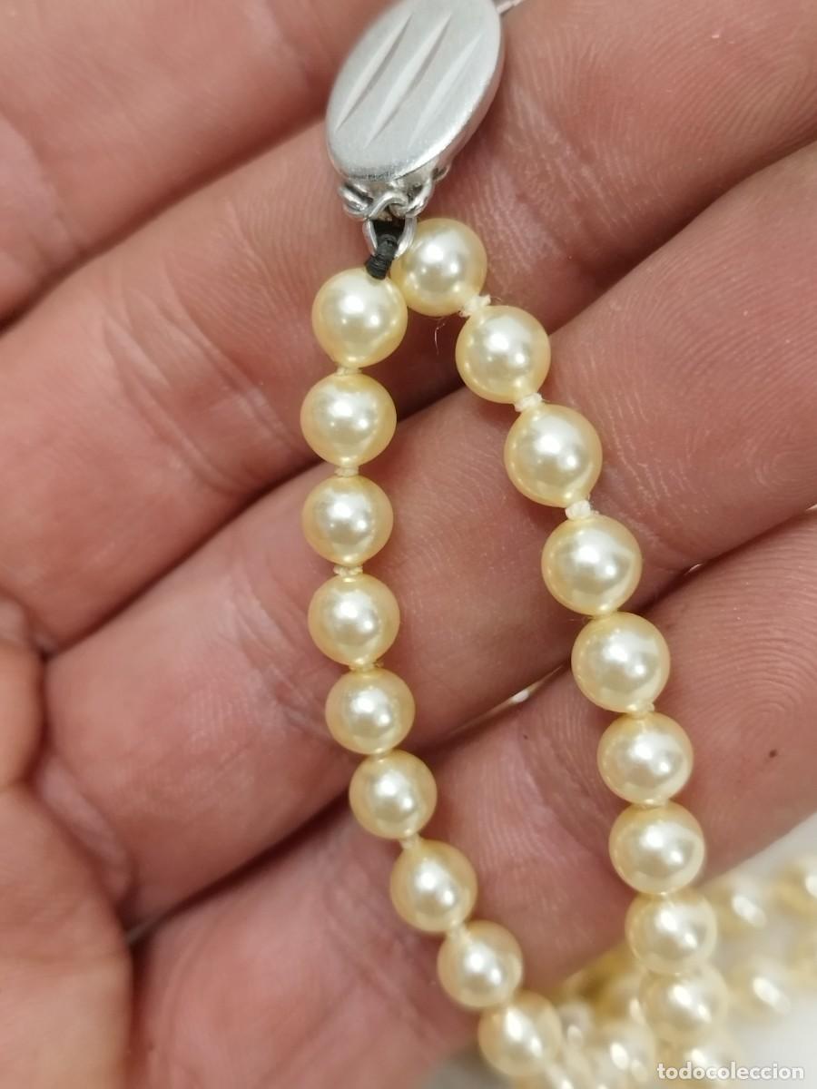 Joyeria: Antiguo doble collar de perlas a identificar. - Foto 3