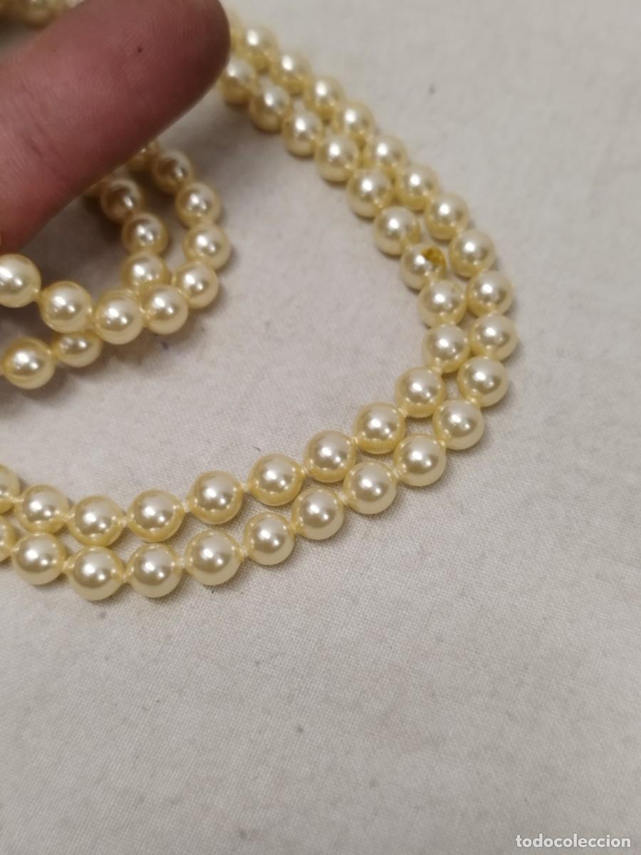 Joyeria: Antiguo doble collar de perlas a identificar. - Foto 4