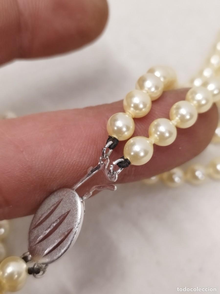 Joyeria: Antiguo doble collar de perlas a identificar. - Foto 5