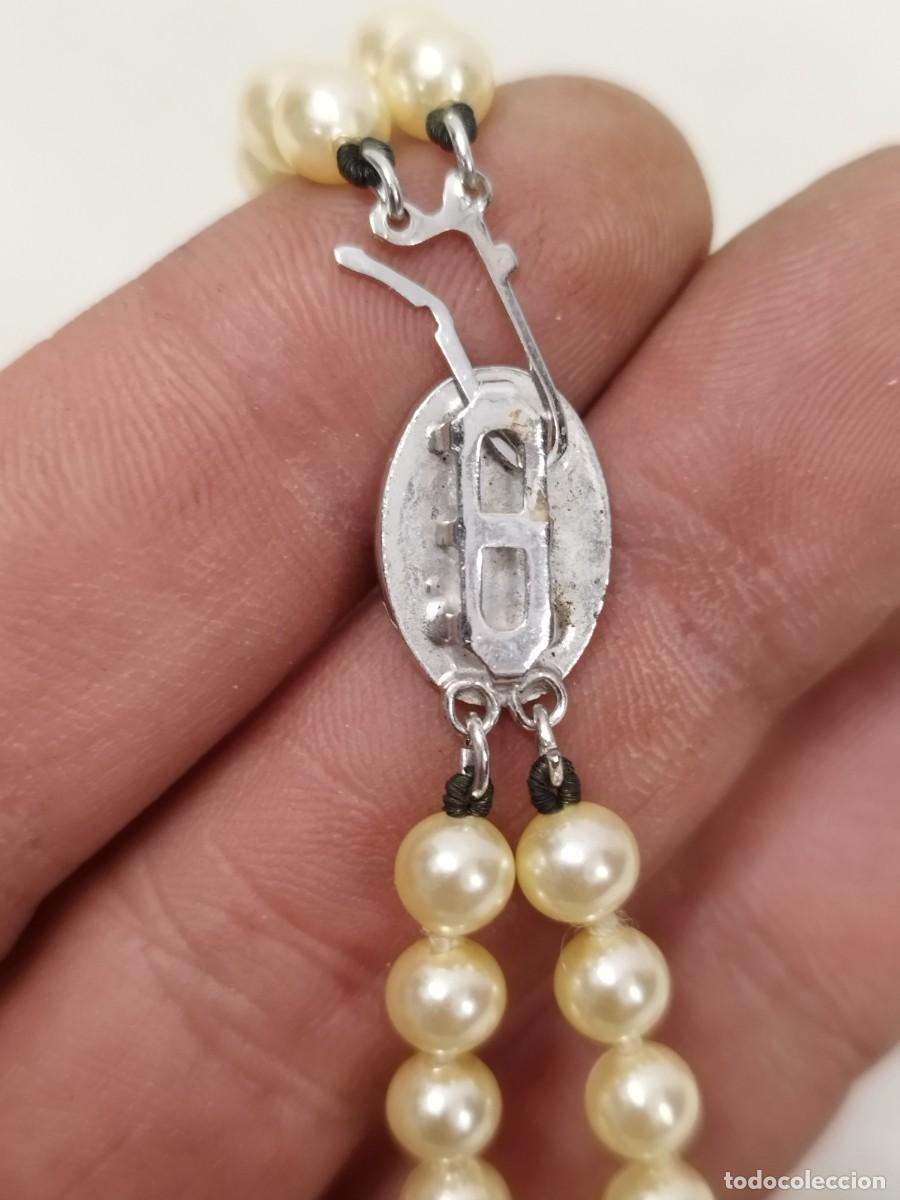 Joyeria: Antiguo doble collar de perlas a identificar. - Foto 6
