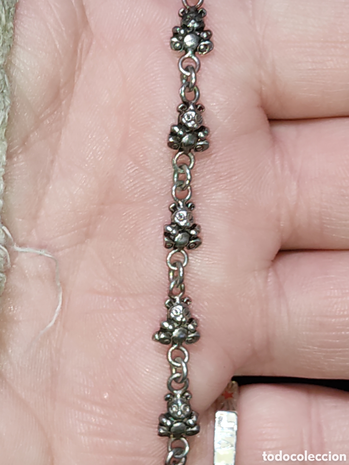 Joyeria: Pulsera de plata con ositos.Vintage. - Foto 2