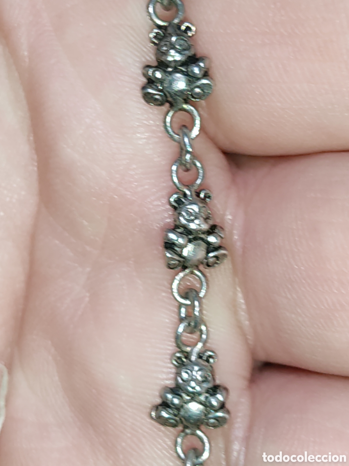 Joyeria: Pulsera de plata con ositos.Vintage. - Foto 3