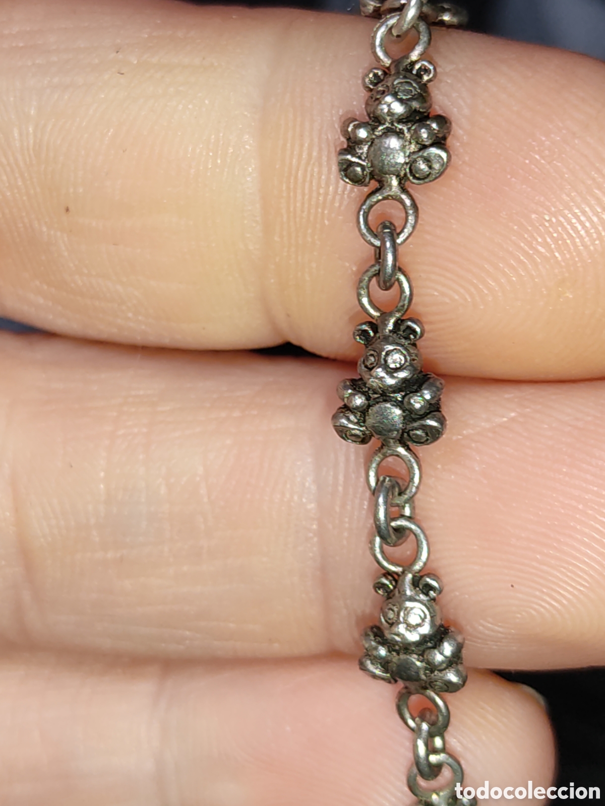 Joyeria: Pulsera de plata con ositos.Vintage. - Foto 6
