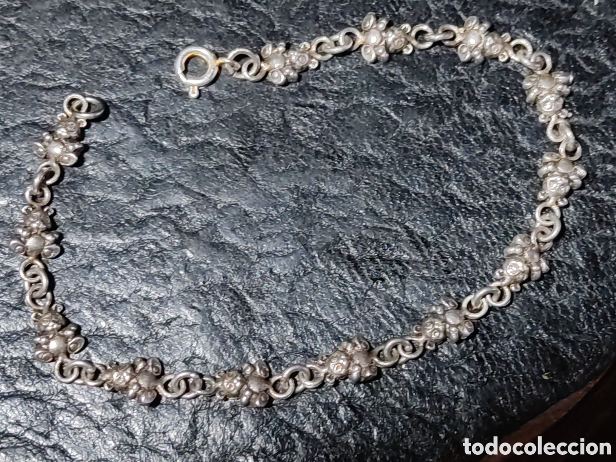 Joyeria: Pulsera de plata con ositos.Vintage. - Foto 1