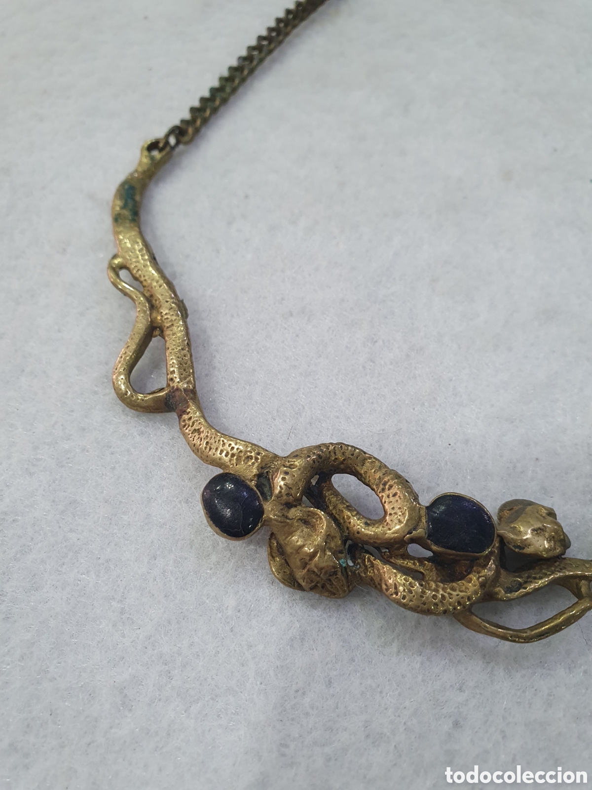 Joyeria: Gargantilla en bronce. De dise&ntilde;o. (L67) - Foto 2