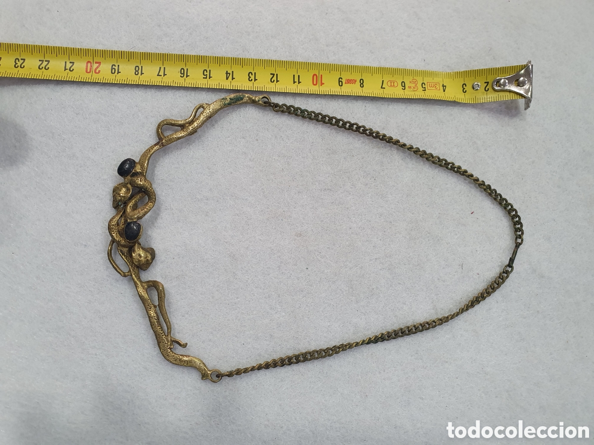 Joyeria: Gargantilla en bronce. De dise&ntilde;o. (L67) - Foto 4