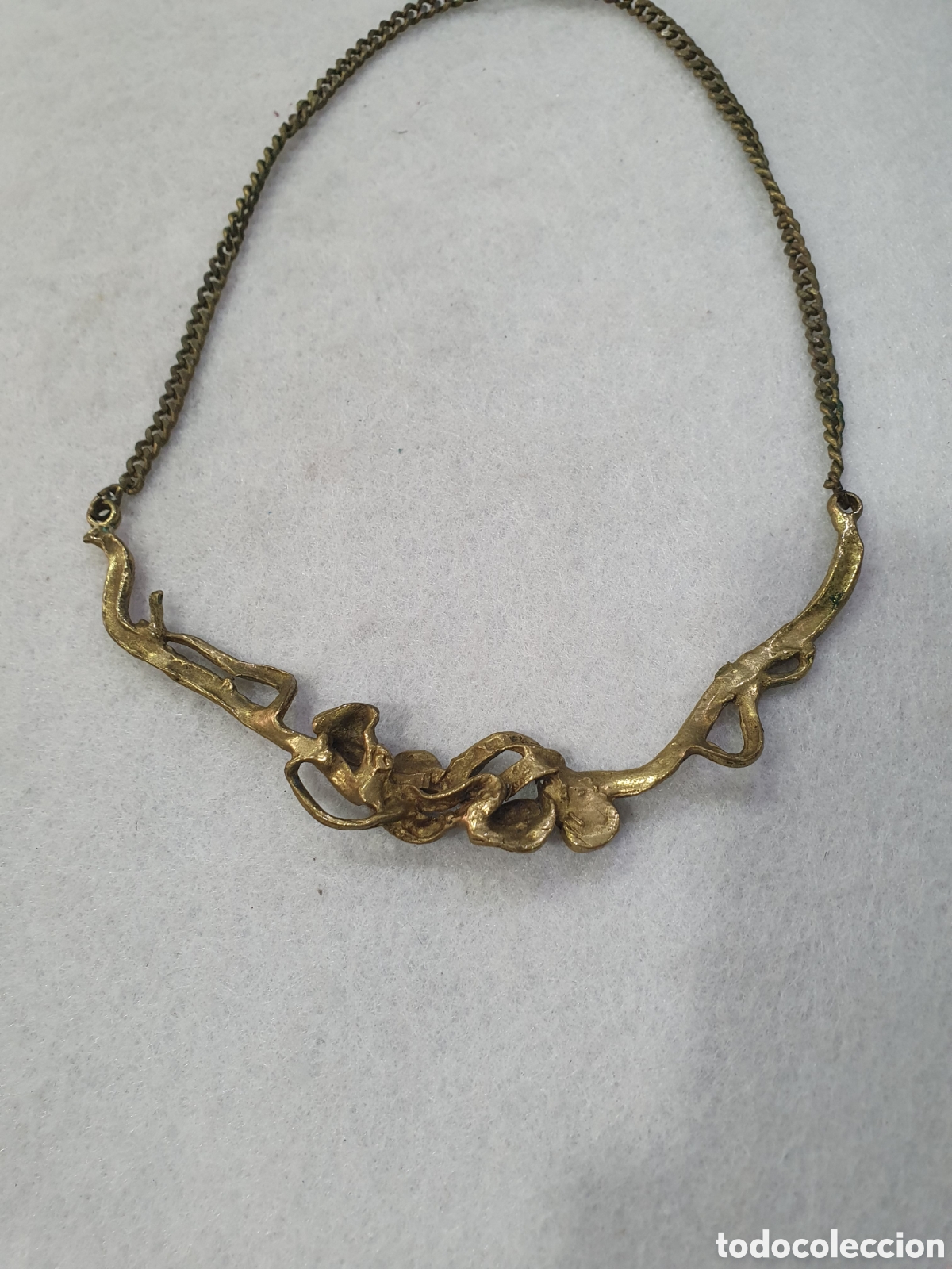 Joyeria: Gargantilla en bronce. De dise&ntilde;o. (L67) - Foto 5