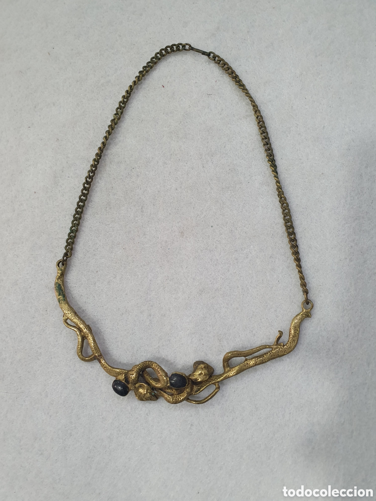 Joyeria: Gargantilla en bronce. De dise&ntilde;o. (L67) - Foto 1