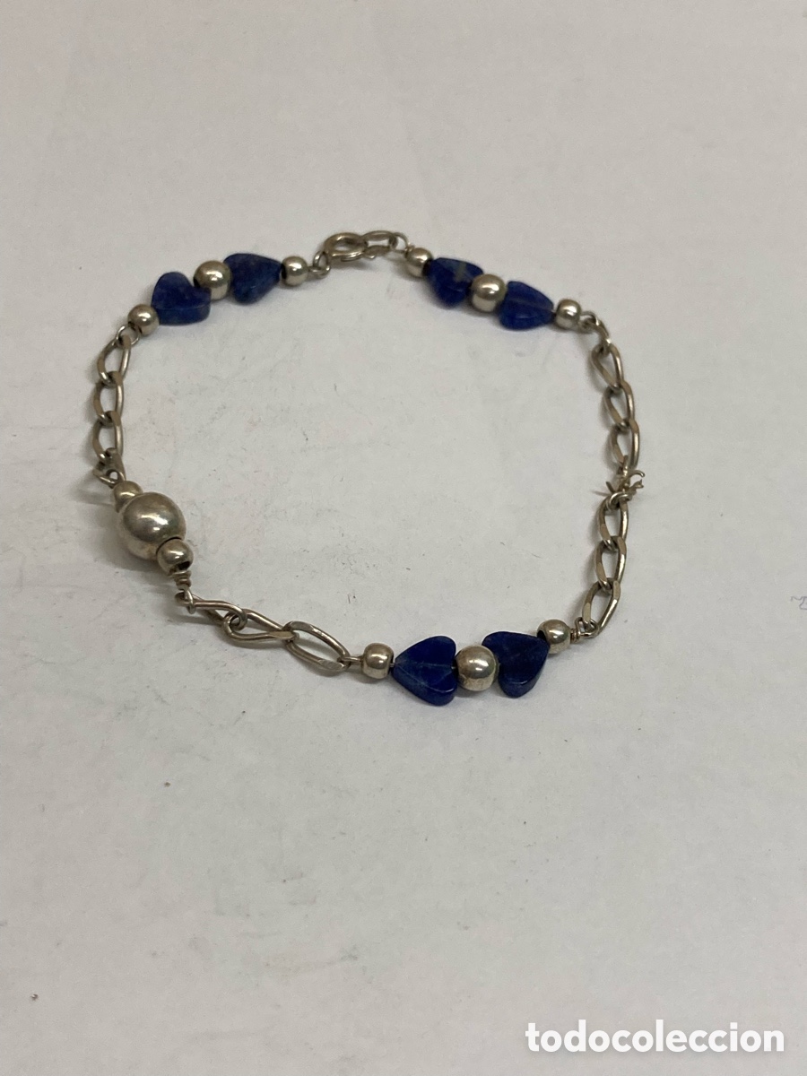 Joyeria: Pulsera de plata lapisl&aacute;zuli Pul340 - Foto 1