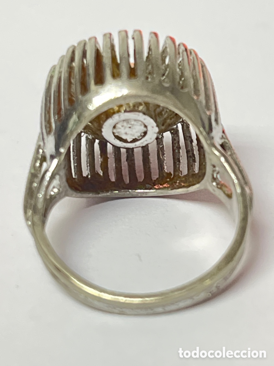 Joyeria: Sortija Art Deco de plata con perla / S356 - Foto 7