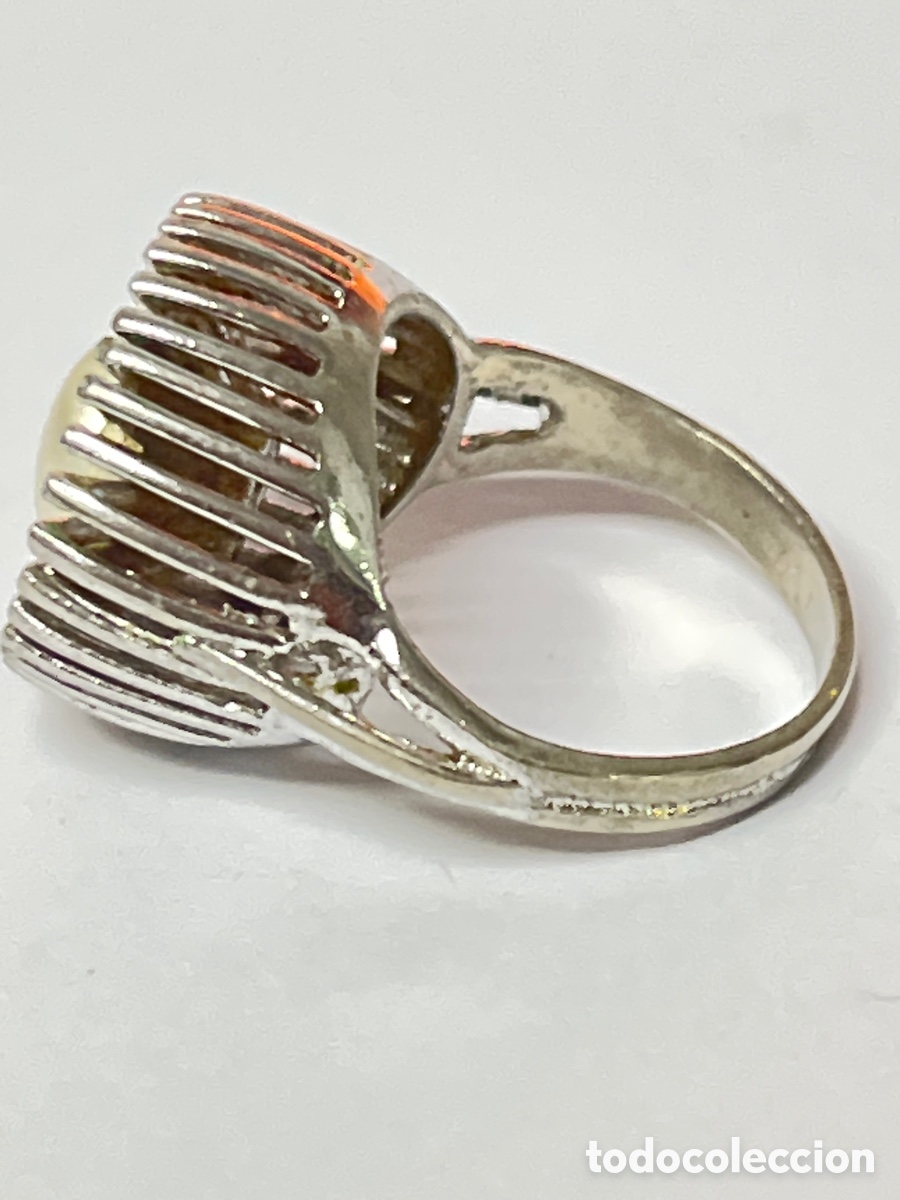 Joyeria: Sortija Art Deco de plata con perla / S356 - Foto 8
