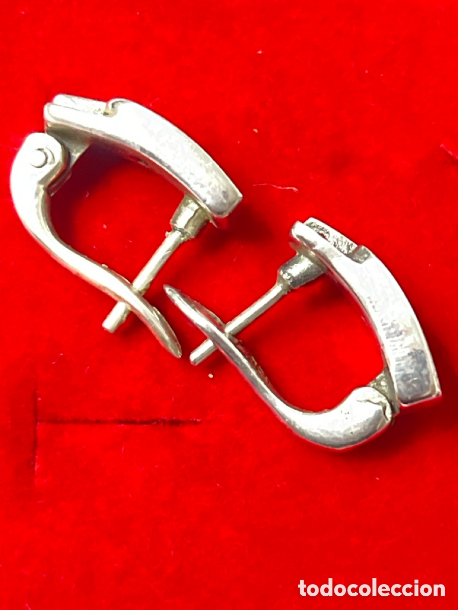 Joyeria: Pendientes de plata y n&aacute;car P388 - Foto 3