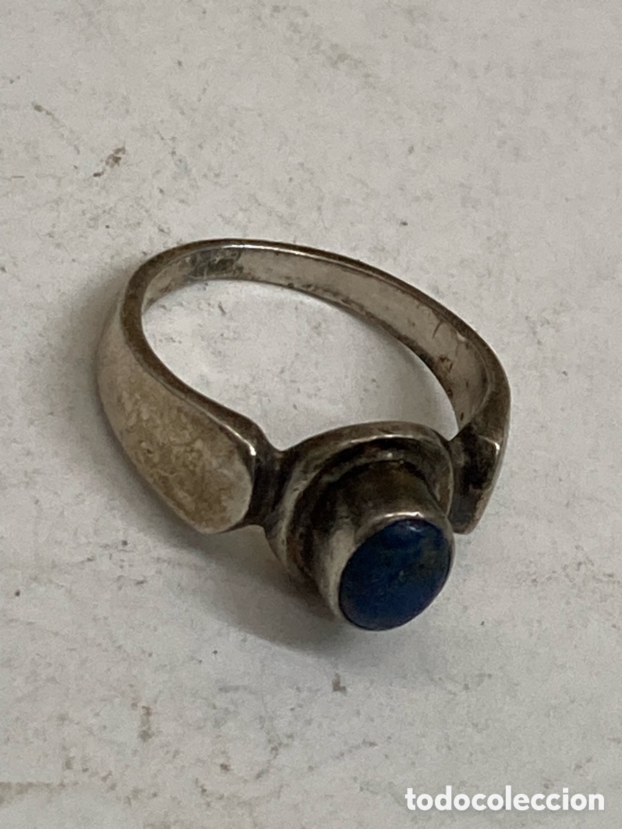 Joyeria: Anillo de plata lapisl&aacute;zuli S384 - Foto 1