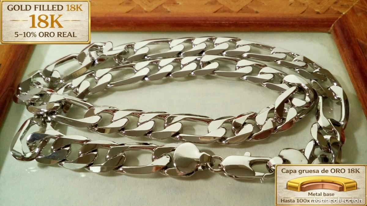 Joyeria: CADENA FIGARO GF. 18K BLANCO 12MM X 55CM - Foto 1