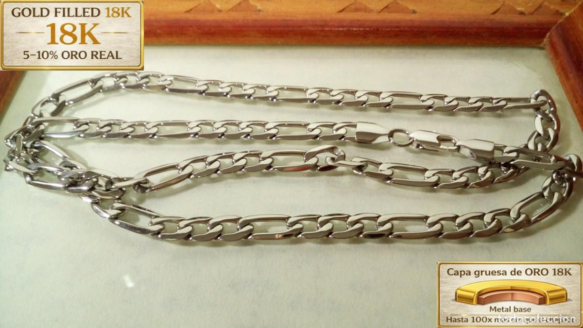 Joyeria: CADENA F&Iacute;GARO GF. 18K BLANCO 6MM X 55CM - Foto 1