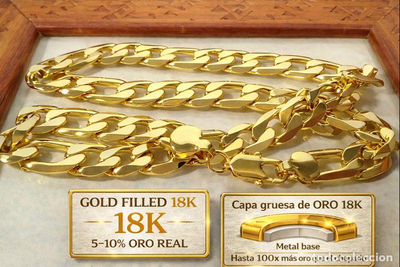 Joyeria: CADENA FIGARO GF. 18K 12MM X 60 CM - Foto 1