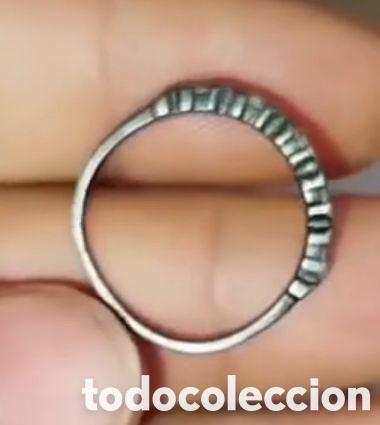 Joyeria: ANILLO ANTIGUO DE PLATA CON CINCO PIEDRAS - Foto 7