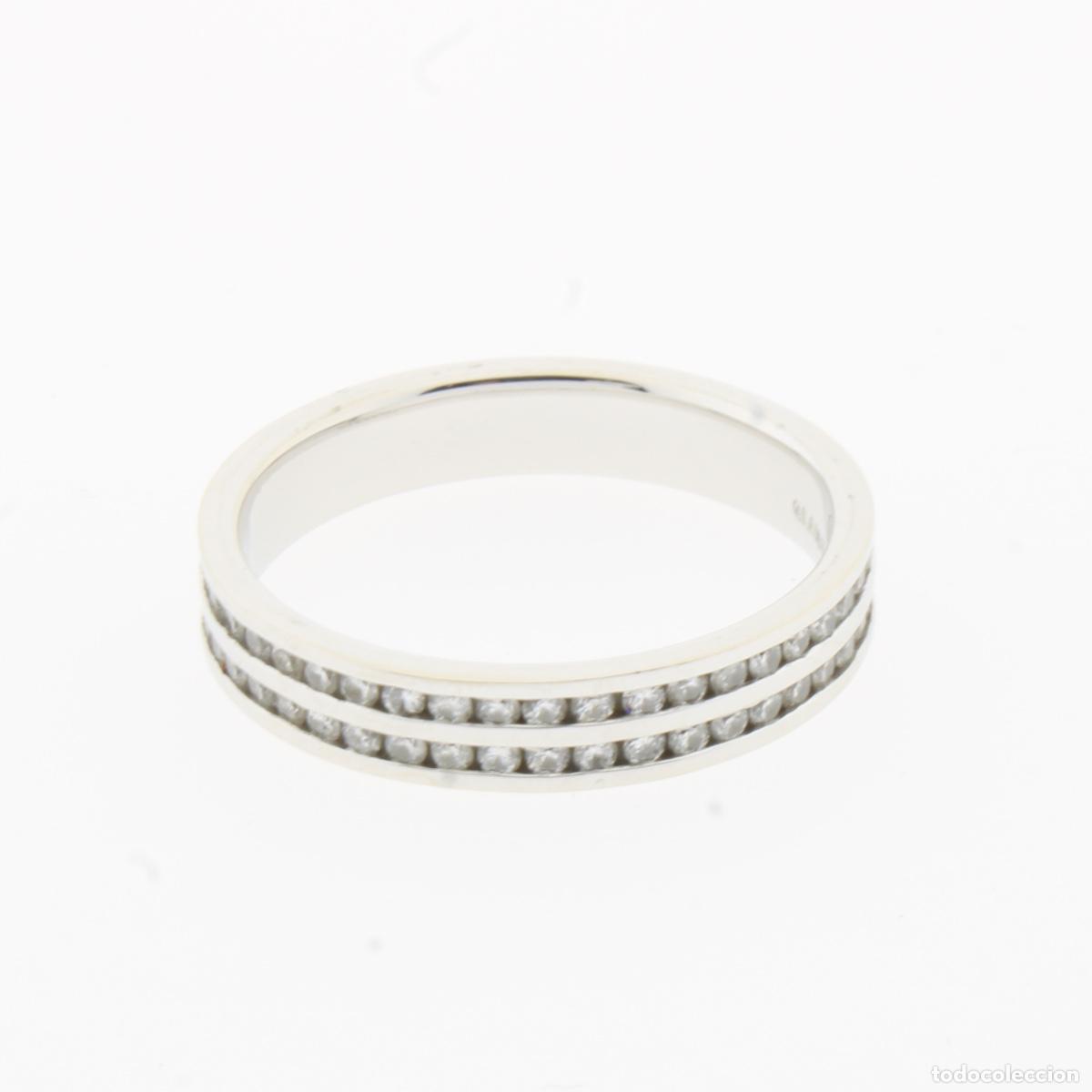 Joyeria: Alianza oro blanco con diamantes - Foto 4