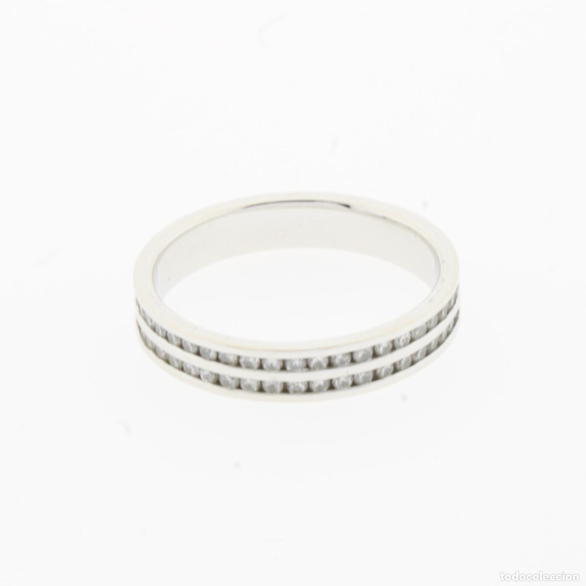 Joyeria: Alianza oro blanco con diamantes - Foto 5