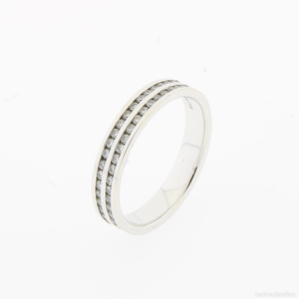 Joyeria: Alianza oro blanco con diamantes - Foto 6