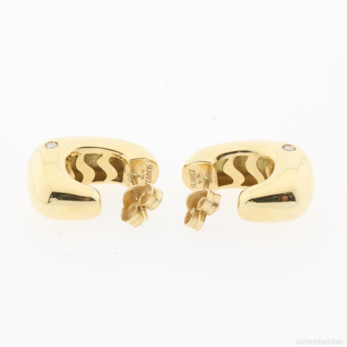 Joyeria: Pendientes Suarez oro con brillantes - Foto 6