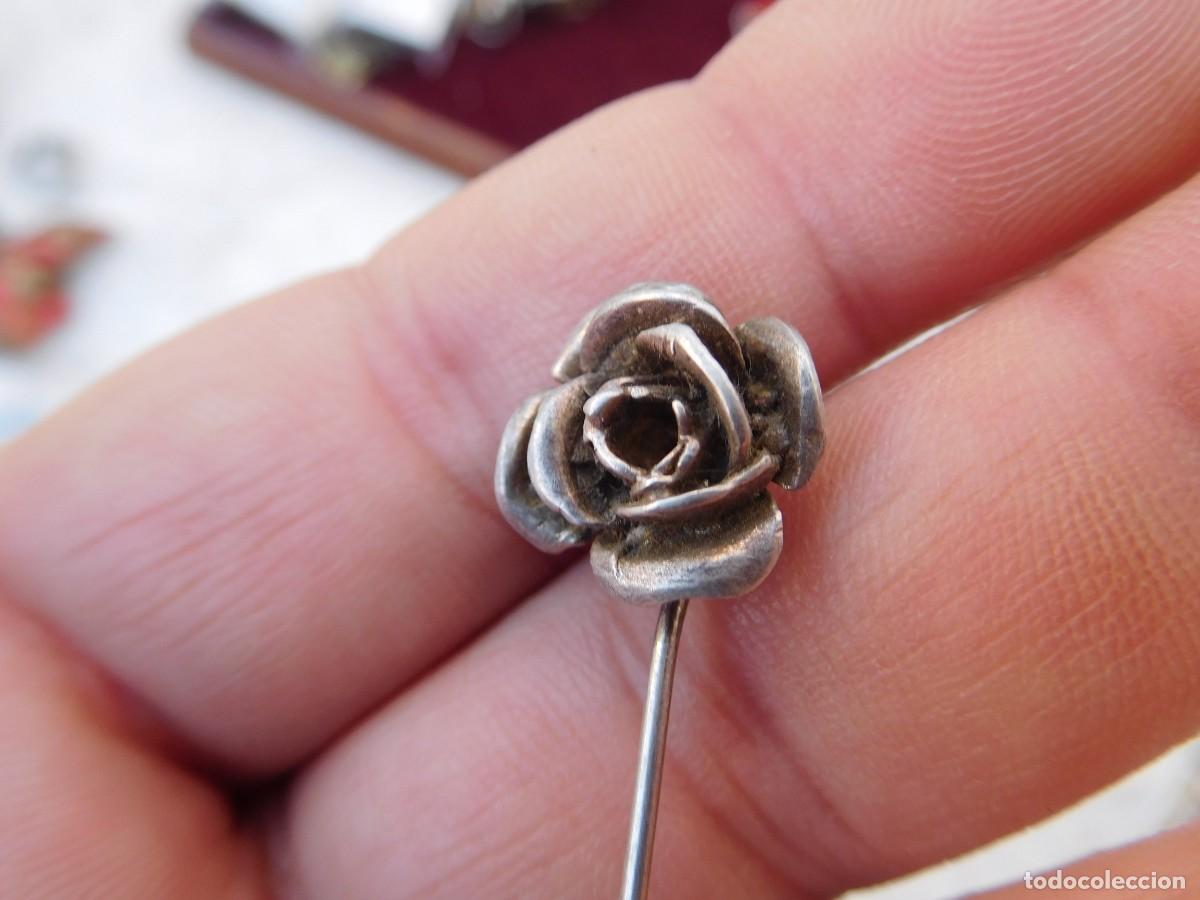 Joyeria: Aguja vintage de plata rosa - Foto 2