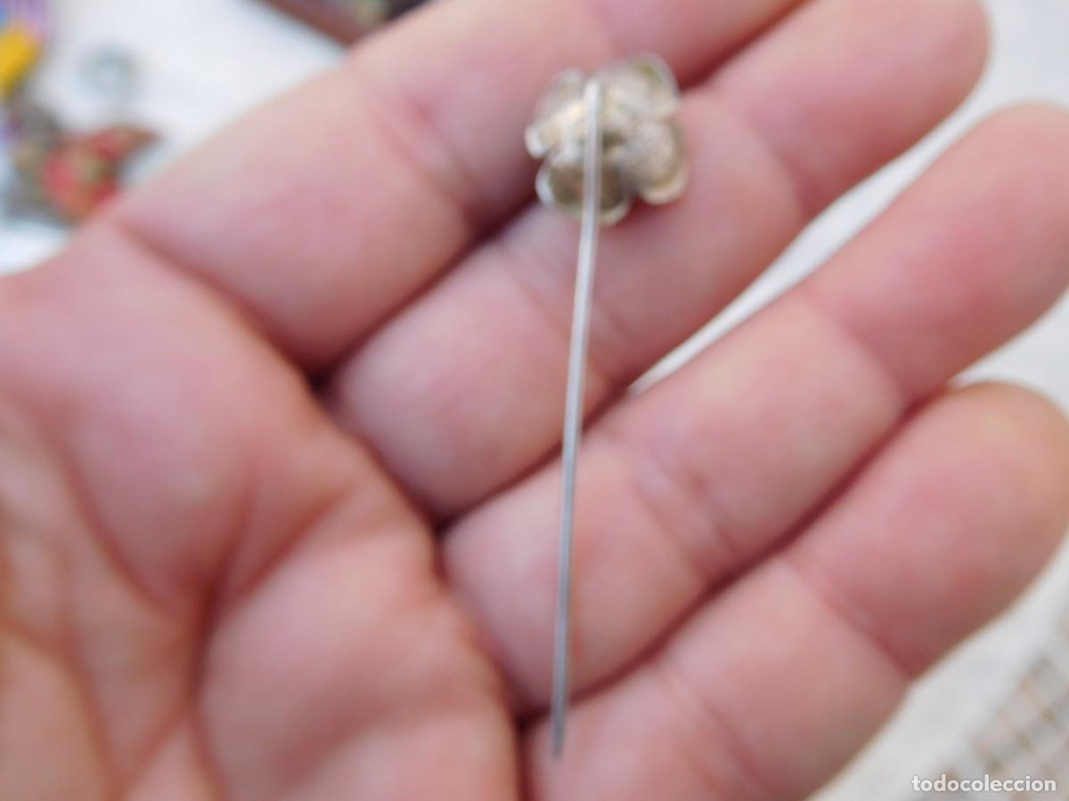 Joyeria: Aguja vintage de plata rosa - Foto 3
