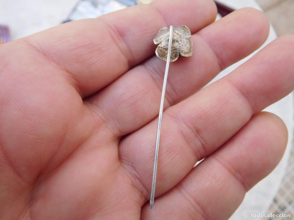 Joyeria: Aguja vintage de plata rosa - Foto 4