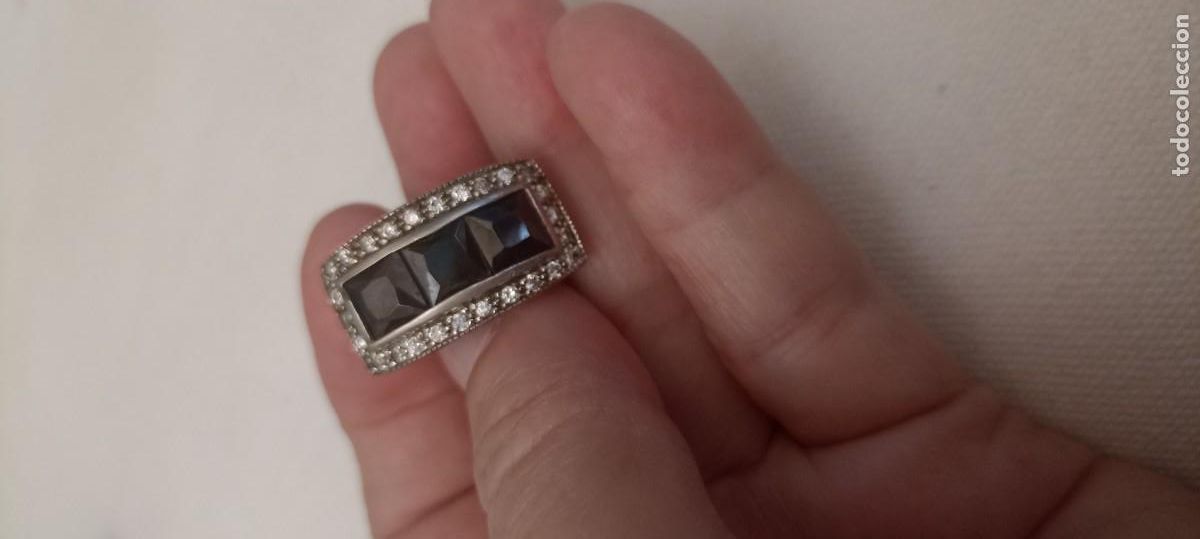 Joyeria: Vendo espectacular anillo de plata 925 y Onix. Nuevo - Foto 5