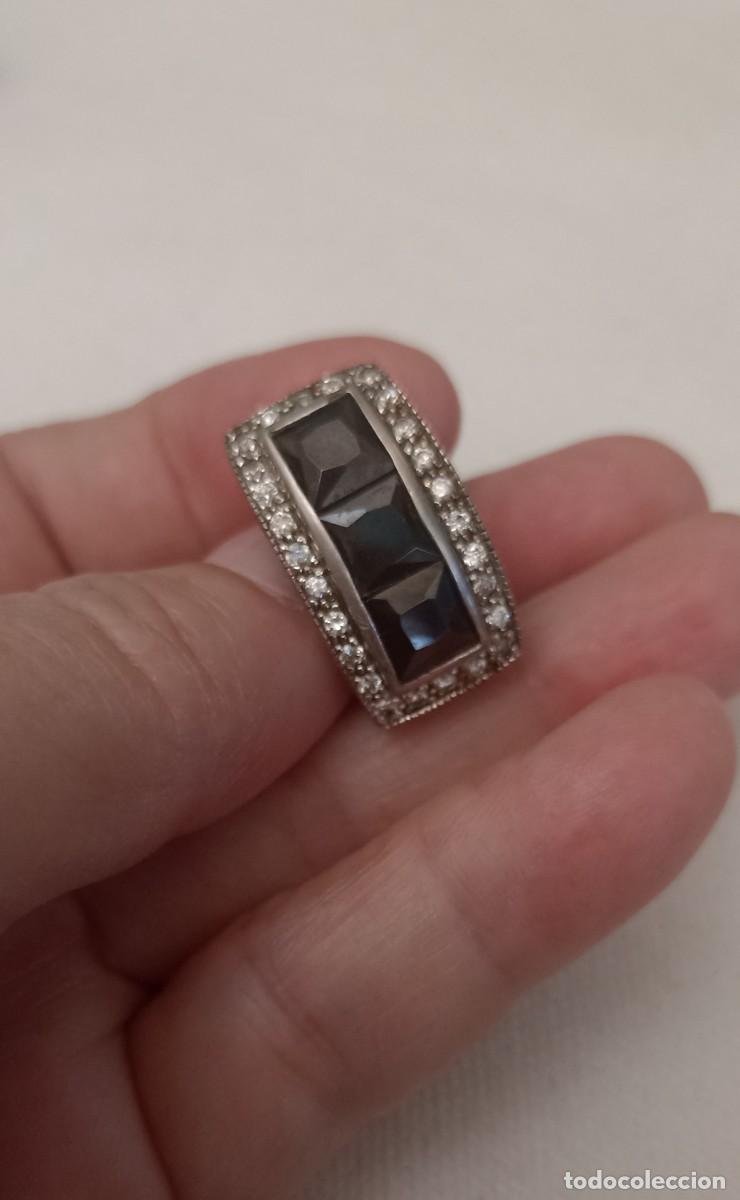 Joyeria: Vendo espectacular anillo de plata 925 y Onix. Nuevo - Foto 6