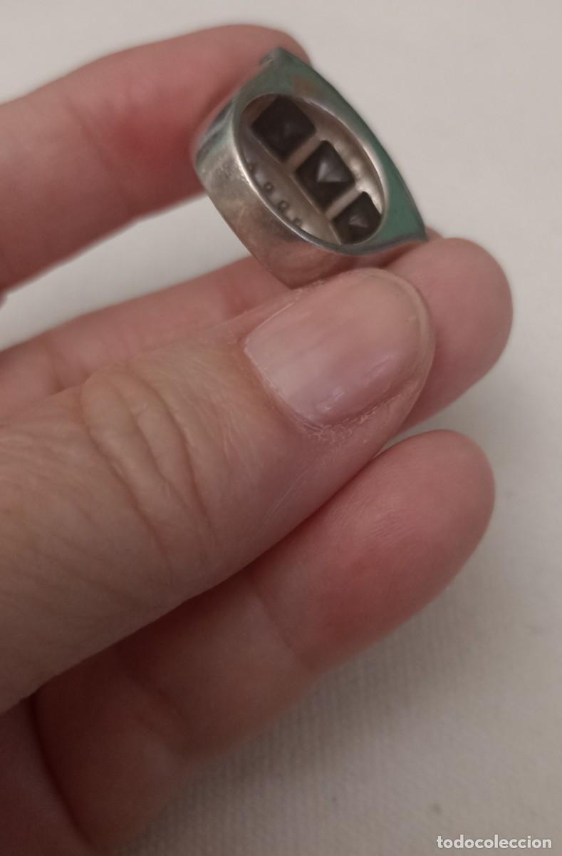Joyeria: Vendo espectacular anillo de plata 925 y Onix. Nuevo - Foto 9