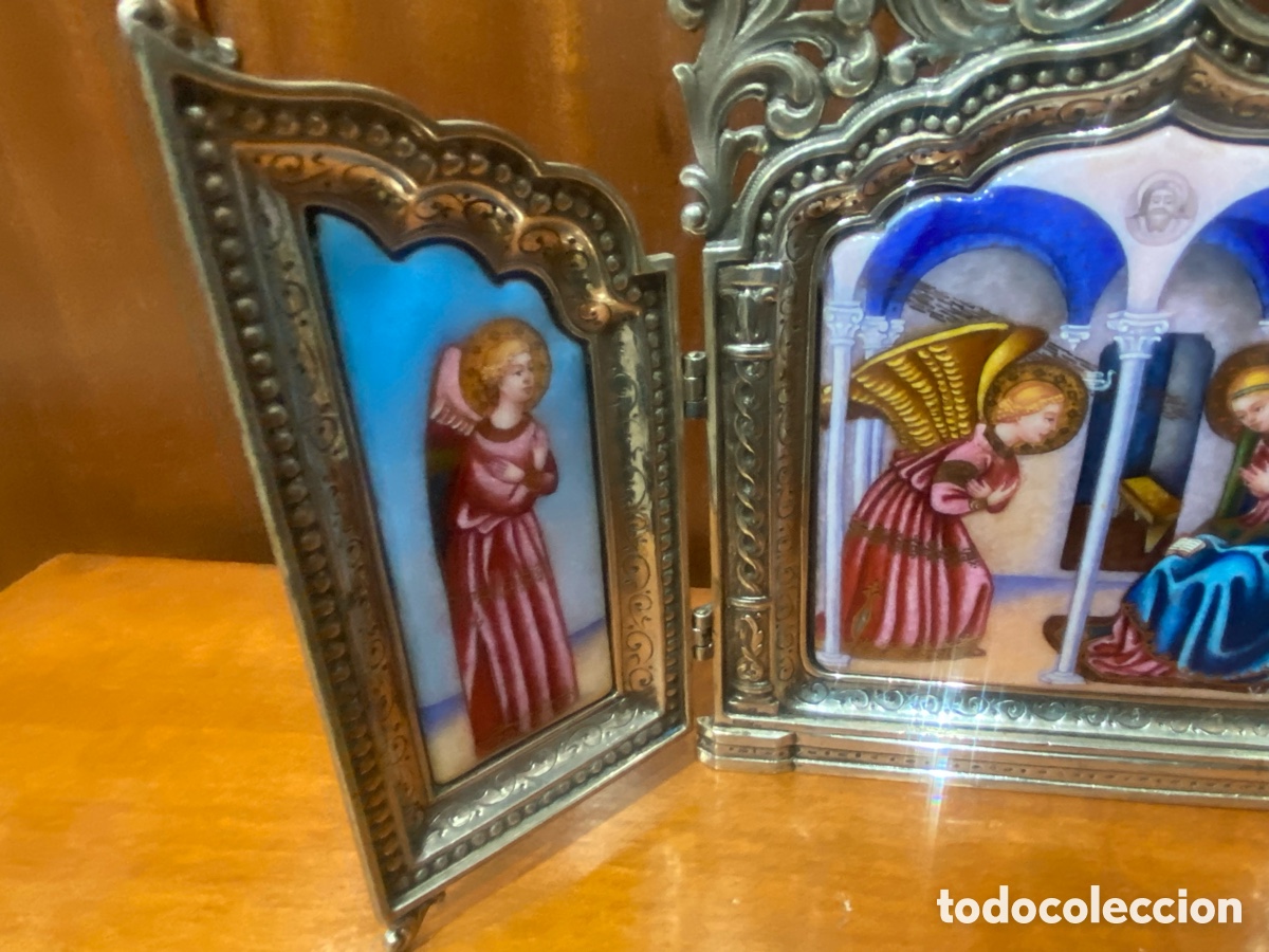 Joyeria: Tr&iacute;ptico plata de primera ley esmalte al fuego - Foto 3
