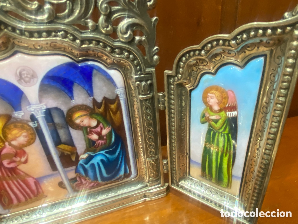 Joyeria: Tr&iacute;ptico plata de primera ley esmalte al fuego - Foto 4