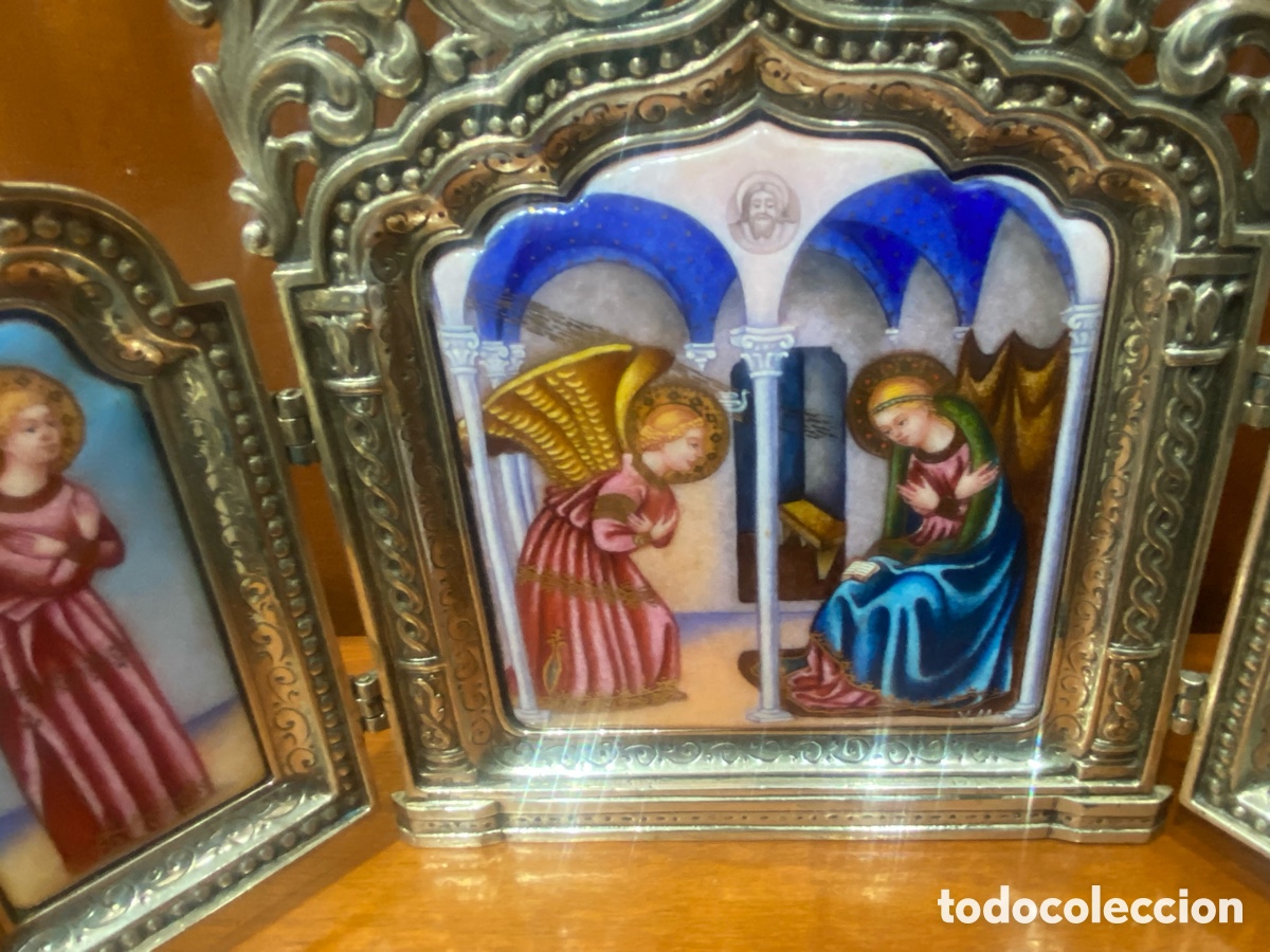 Joyeria: Tr&iacute;ptico plata de primera ley esmalte al fuego - Foto 1